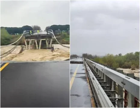 Emergenza maltempo, crolla un ponte sul Trigno: circolazione interrotta lungo l’Adriatica