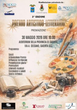 3ª Edizione del Premio Artistico‑Letterario Pro Loco Città di Caserta: al via la cerimonia 2025/2026