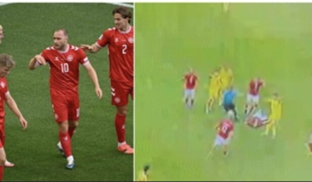 Eriksen, paura durante Danimarca-Ucraina: nuovo malore in campo, partita sospesa