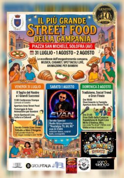 Street Food, musica e spettacolo: Solofra ospita tre giorni di festa in Piazza San Michele