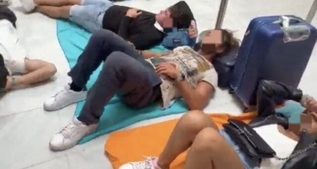 Bloccati all’aeroporto di Mykonos da 4 giorni, il racconto del gruppo di italiani: “Siamo senza soldi e con la febbre”