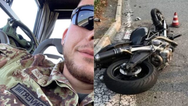 Incidente in moto: morto giovane militare, ferita la sua fidanzata