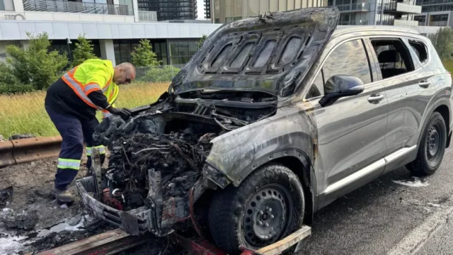 Ritira il SUV dall’officina e l’auto esplode il giorno dopo: automobilista in salvo per 20 secondi