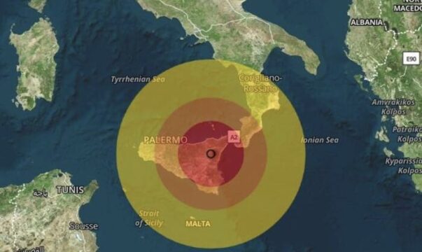 Terremoto in Sicilia all’alba: scossa di magnitudo 3.2 di origine vulcanica