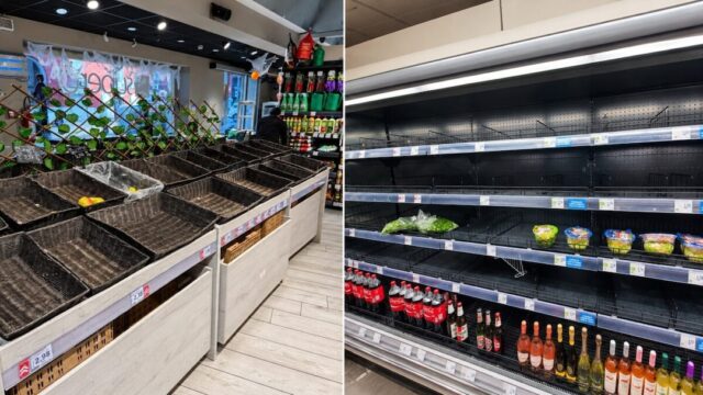 Blocco dei camionisti contro il caro gasolio, scaffali vuoti nei supermercati: disagi in tutta la regione